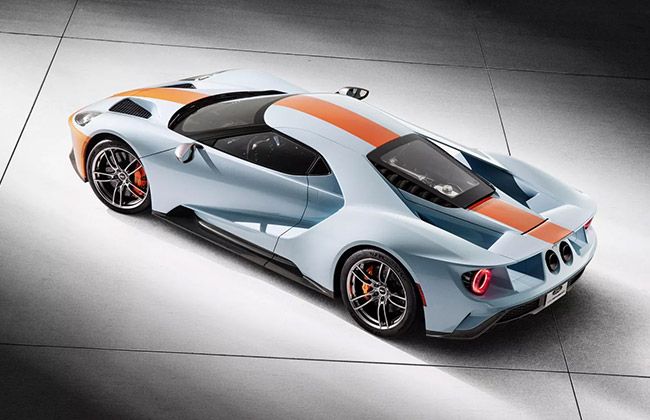 Ford brings Heritage edition of GT with Gulf Oil paint scheme