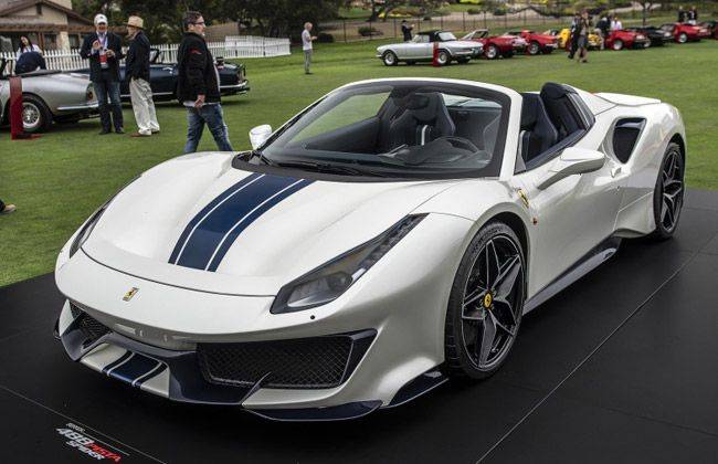  Ferrari 488 Pista Spider drop-top revealed at the 2018 Pebble Beach Concours d’Elegance