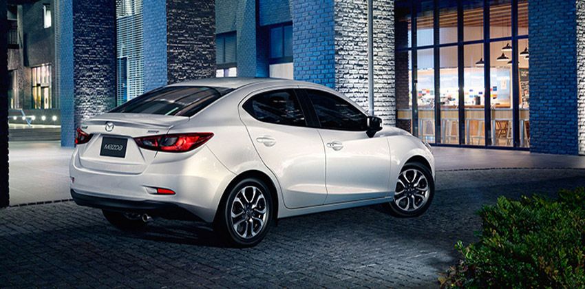 mazda 2 sedan rear