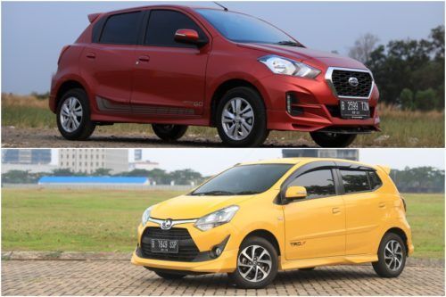 Komparasi Datsun GO T Active CVT vs Toyota Agya TRD AT