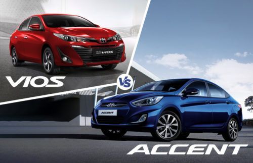 Hyundai Accent vs Toyota Vios - Two sedans vying for space