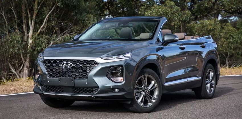 roof-less Santa Fe SUV