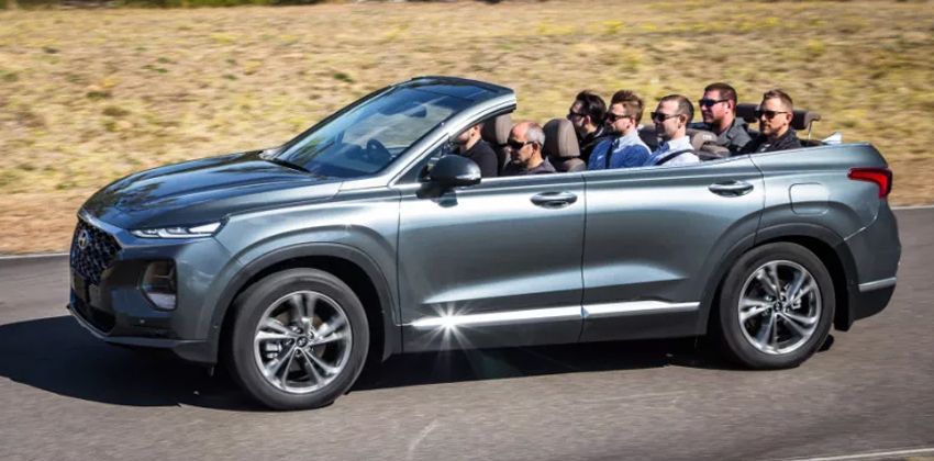 Hyundai’s roof-less Santa Fe SUV revealed