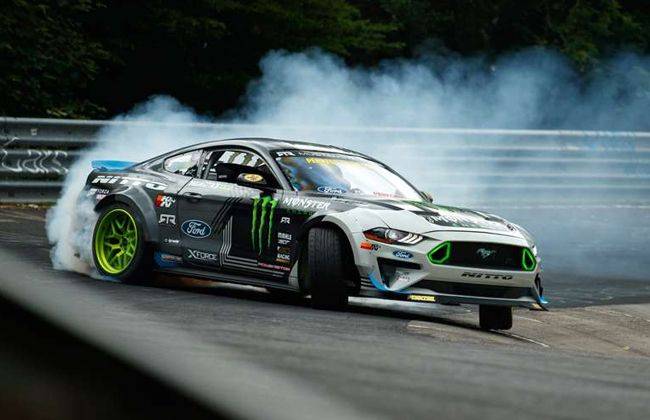 vaughn gittin jr drifts whole nurburgring using ford mustang vaughn gittin jr drifts whole