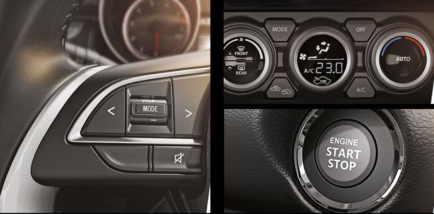 2018 Swift interior features