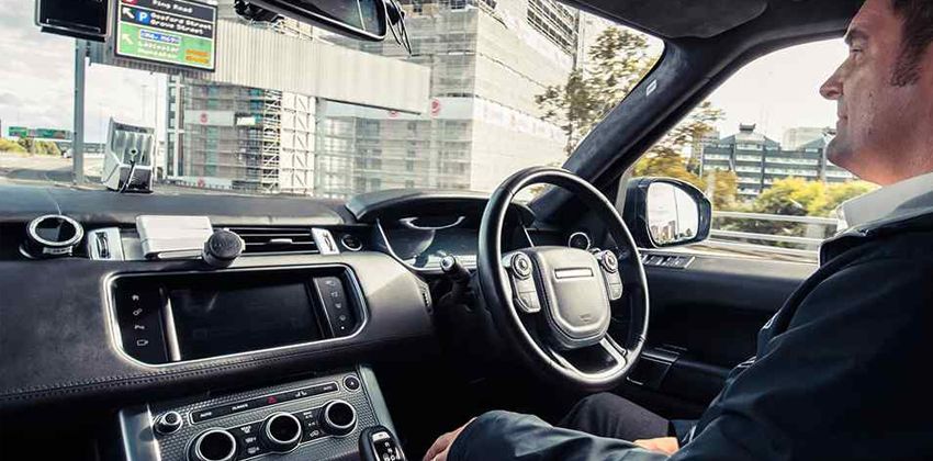 Self Driving Range Rover Sport Cabin
