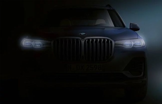 BMW X7 first official teaser image released