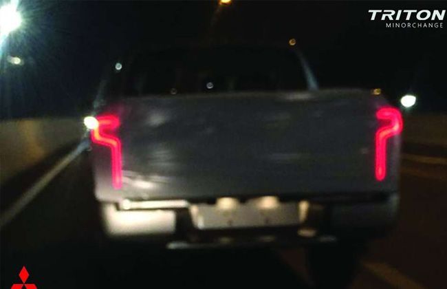 Mitsubishi Triton spotted without any covers
