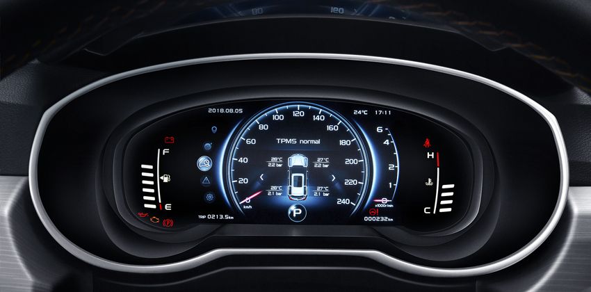 Proton X70 tyre pressure monitoring system