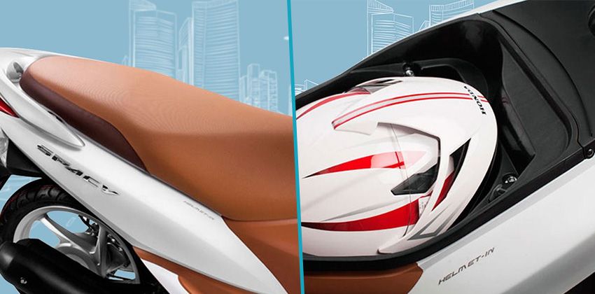 Honda Spacy underseat storage