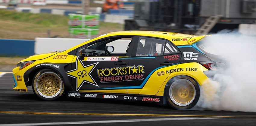 Toyota Drift Demo Corolla Hatchback Side Angular