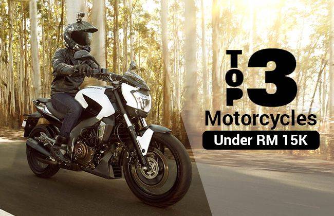 Top 3 motorcycles in Malaysia under RM 15,000