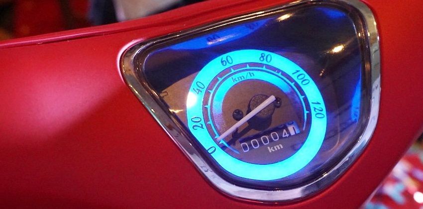 2019 WMoto Cub Classic instrument cluster