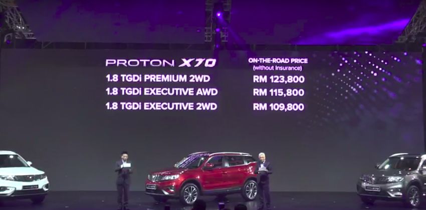 Proton X70 Prices