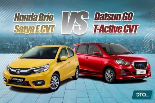 Komparasi Honda Brio Satya E CVT vs Datsun Go T Active CVT