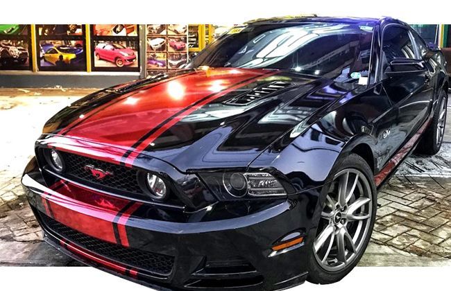 Coco Martin posts pictures with his modified Ford Mustang GT