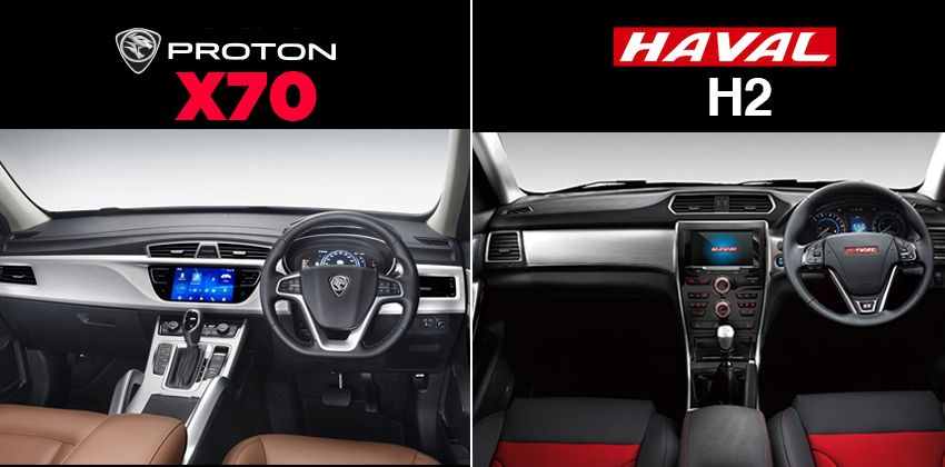 Haval H2 vs Proton X70 - INTERIOR 