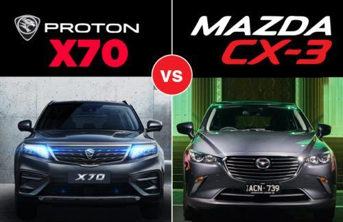 Proton X70 & Mazda CX-3: The newcomer vs. experienced