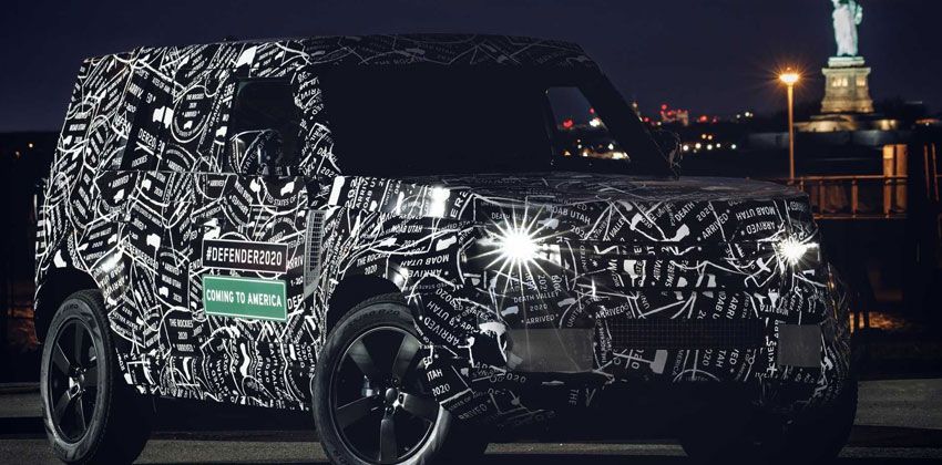 Next-gen Land Rover Defender front
