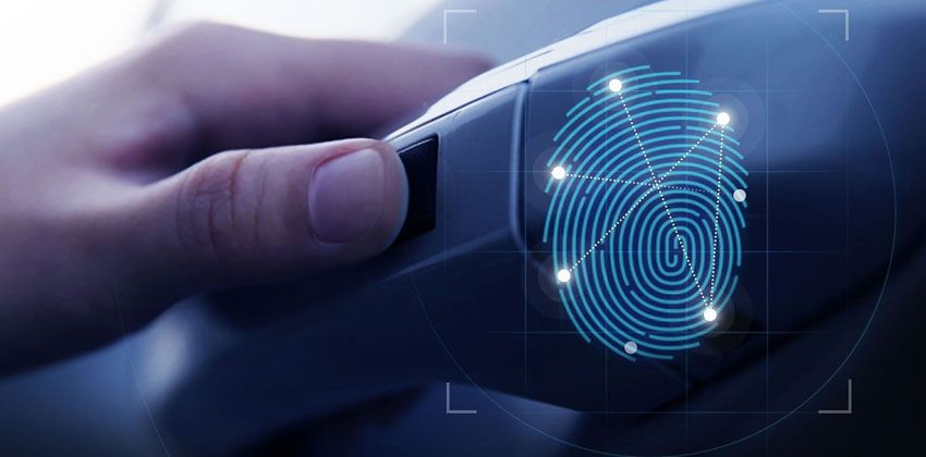 Hyundai fingerprint sensor technology - door