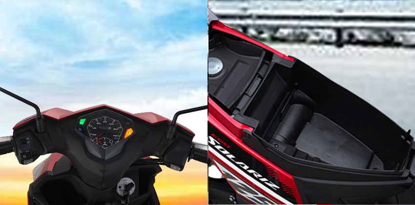 Yamaha Ego Solariz Under Seat Storage & Instrument Cluster