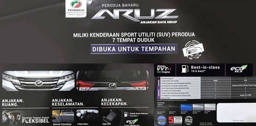 Perodua Aruz: More details on the 7-seater SUV