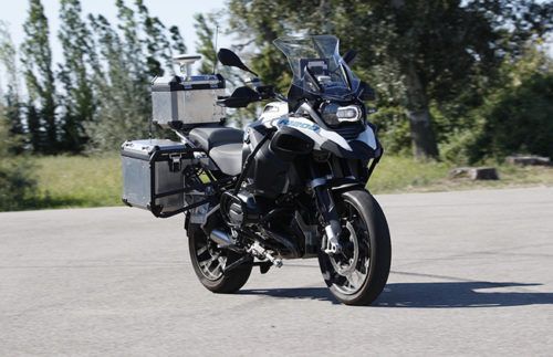 BMW displays R 1200 GS, a self-riding bike, at CES 2019
