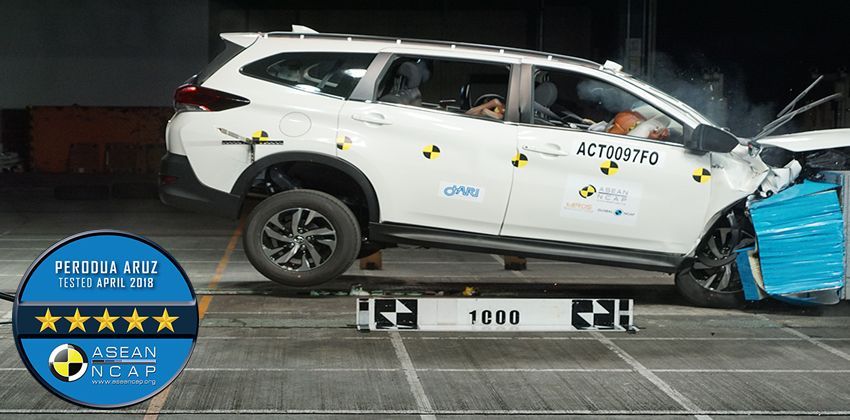 5-star safety rating for the Perodua Aruz by ASEAN NCAP