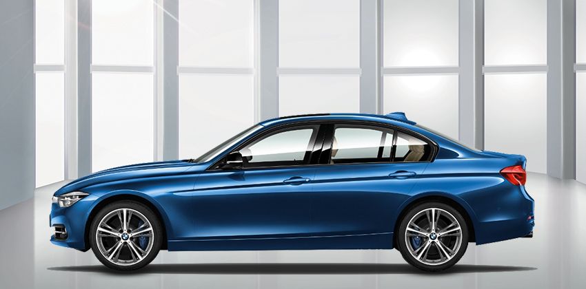 BMW 3 Series sedan side profile