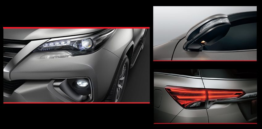 Toyota Fortuner lights