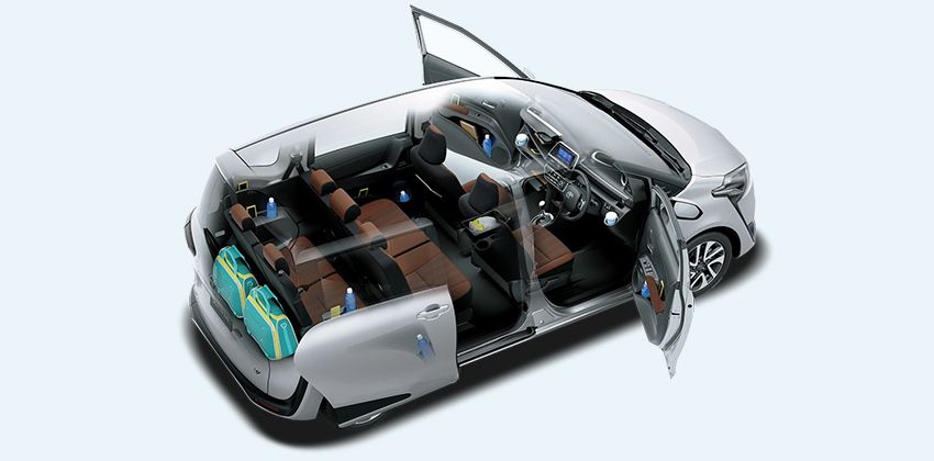 Toyota Sienta Roomier Cabin