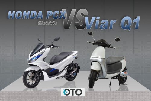 Komparasi Skutik Listrik di Indonesia, Honda PCX Electric dan Viar Q1