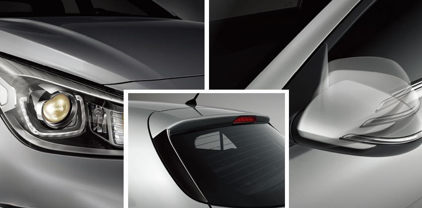 Kia Rio Hatchback exterior features