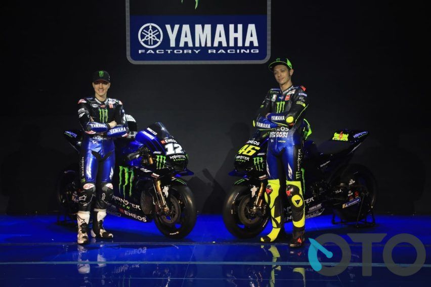 MotoGP: Yamaha Pamerkan Motor Baru Rossi dan Vinales untuk Musim Balap 2019