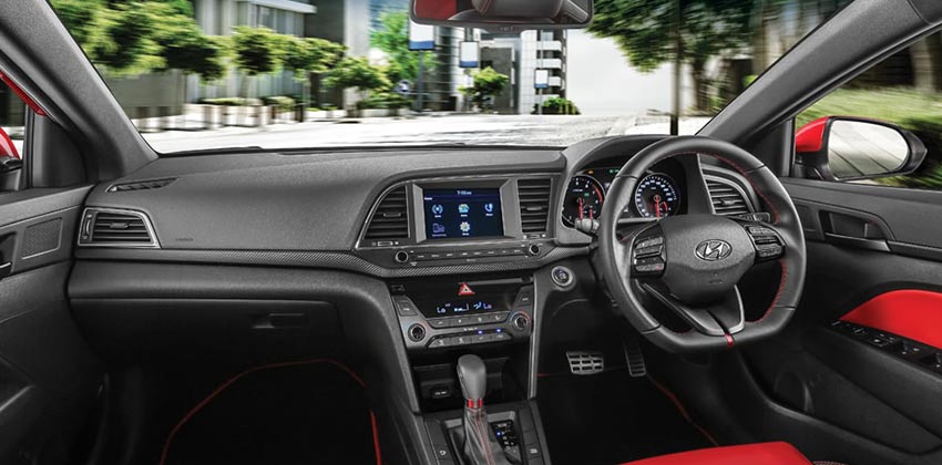 Hyundai Elantra Sport cabin