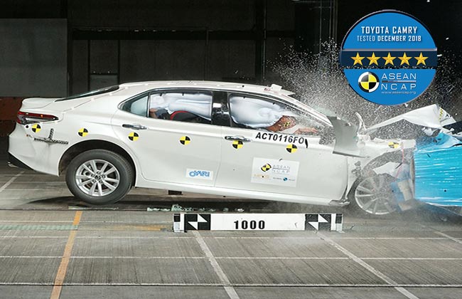 2019 Toyota Camry receives 5-star ASEAN NCAP rating