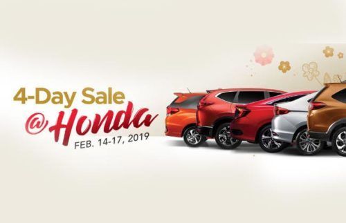 Honda to offer up to Php 80,000 off during the 4-day sale