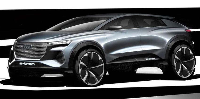 Audi e-tron SUV concept Side View