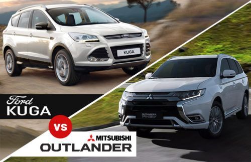 Ford Kuga vs. Mitsubishi Outlander: A battle of class and brute with loud sportiness