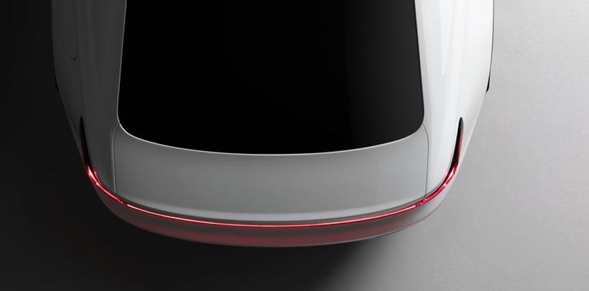 Polestar 2 teased taillight design 