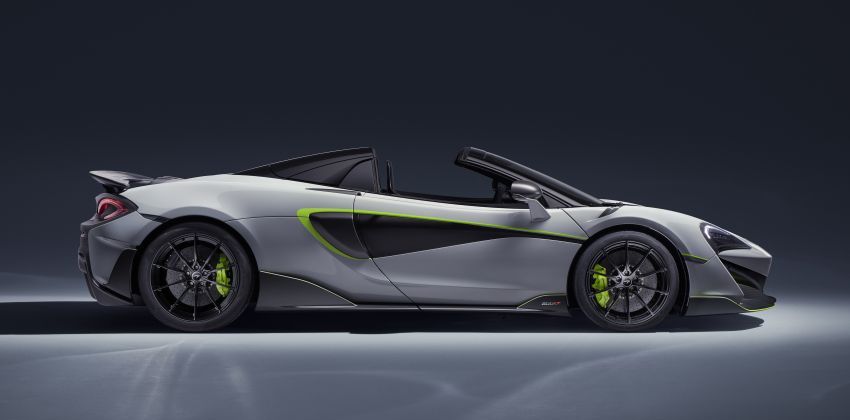 600 LT Spider side profile