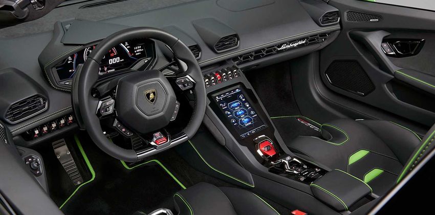 Lamborghini Huracan Evo Spyder Dash