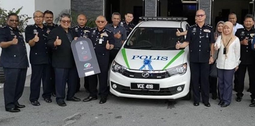 Perodua bestowed the Selangor police force with three 