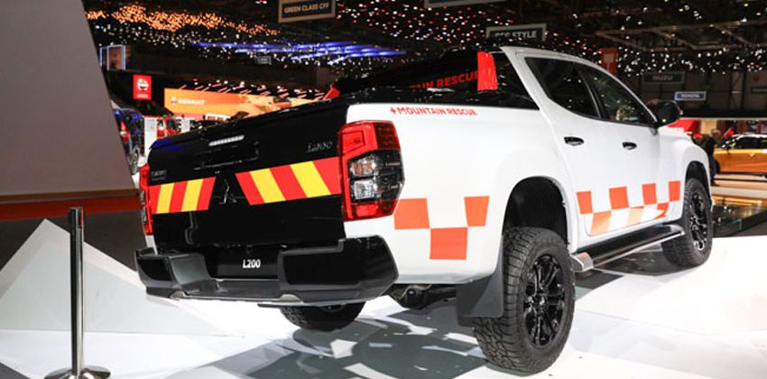 Mitsubishi Strada Mountain Rescue Rear Angular