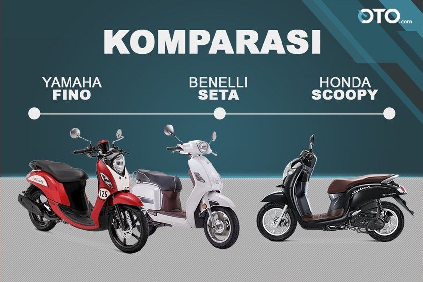 Pilihan Skutik Bergaya Retro, Yamaha Fino Vs Honda Scoopy Vs Benelli Seta