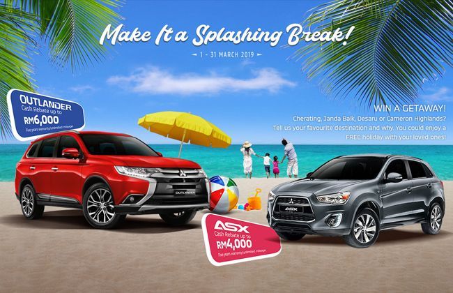 Mitsubishi Malaysia is offering holiday packages to ASX and Outlander buyers
