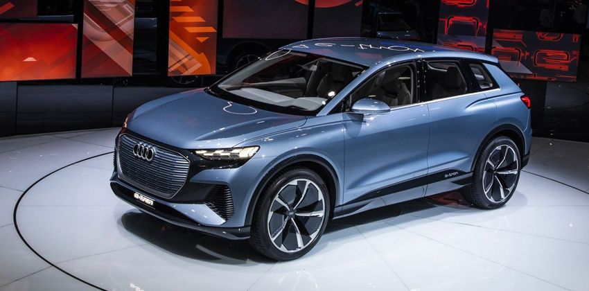 Audi Q4 e-tron concept at Geneva