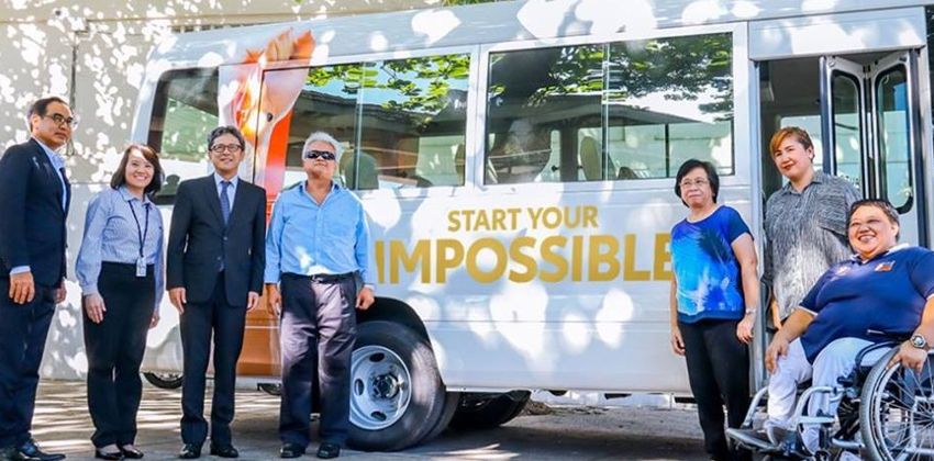 Toyota Coaster and Officials