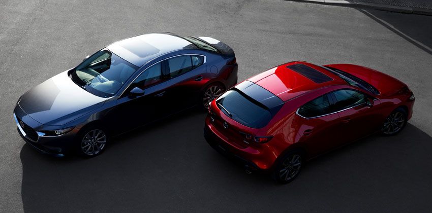 Mazda 3 sedan and hatch