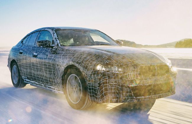 BMW teases its upcoming four-door BEV coupe, i4